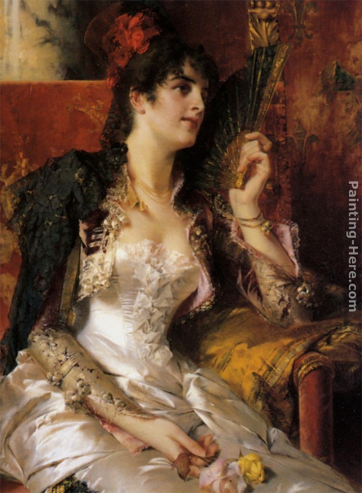 Conrad Kiesel Senorita with a Fan